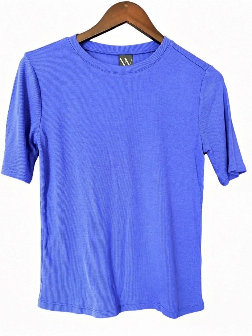 Worthington Short Sleeve Tee in Blue Size Medium